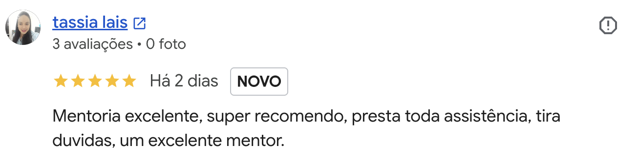 Avaliação de aluno no Google